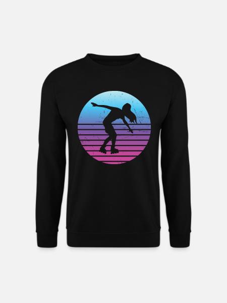 Rollerskaten Damen Rollerskate Rollschuhlaufen - Unisex Pullover - Schwarz
