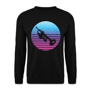 Trompettistes Trompettistes Trompettistes Femmes - Sweat-shirt Unisexe - noir - Devant - Alina (178cm) & Michal (187cm)