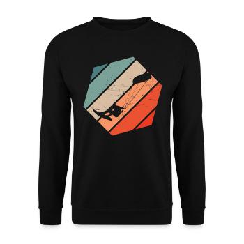 Kitesurfer Kite Kitesurf Kitesurf Kiting - Unisex Sweatshirt - black - Front - Alina (178cm) & Michal (187cm)