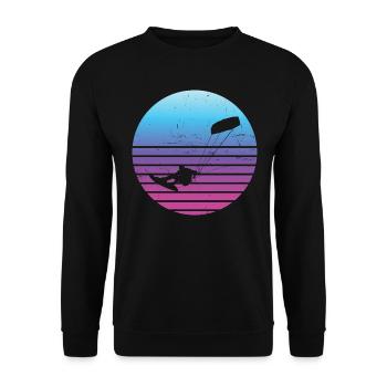 Kite Kitesurfer Kitesurfing Kitesurf Kitesurfen - Sweat-shirt Unisexe - noir - Devant - Alina (178cm) & Michal (187cm)