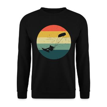 Kite Kitesurf Kitesurfer Femme Kitesurf Kitesurf - Sweat-shirt Unisexe - noir - Devant - Alina (178cm) & Michal (187cm)