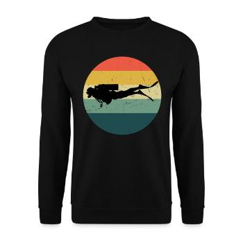 Plongée sous-marine Femmes Plongeur Plongeur Sous-marin Hommes - Sweat-shirt Unisexe - noir - Devant - Alina (178cm) & Michal (187cm)