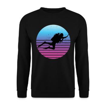 Scuba Divers Diving Scuba Diver Divers - Unisex Sweatshirt - black - Front - Alina (178cm) & Michal (187cm)