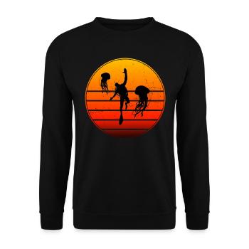 Divers Women Scuba Diver Diver Scuba Divers Divers - Unisex Sweatshirt - black - Front - Alina (178cm) & Michal (187cm)