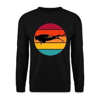 Plongeurs Plongée Plongée Libre Hommes Plongeurs - Sweat-shirt Unisexe - noir - Devant - Alina (178cm) & Michal (187cm)