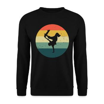 Skateboard Hommes Skateboarders Femmes Skateboarders - Sweat-shirt Unisexe - noir - Devant - Alina (178cm) & Michal (187cm)