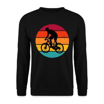 Cyclistes VTT Hommes VTT - Sweat-shirt Unisexe - noir - Devant - Alina (178cm) & Michal (187cm)