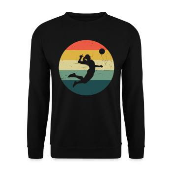 Volley Volleyball Player Women Volleyball Player - Unisex Sweatshirt - black - Front - Alina (178cm) & Michal (187cm)