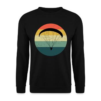 Men's Paragliding Paragliding Paragliding - Unisex Sweatshirt - black - Front - Alina (178cm) & Michal (187cm)