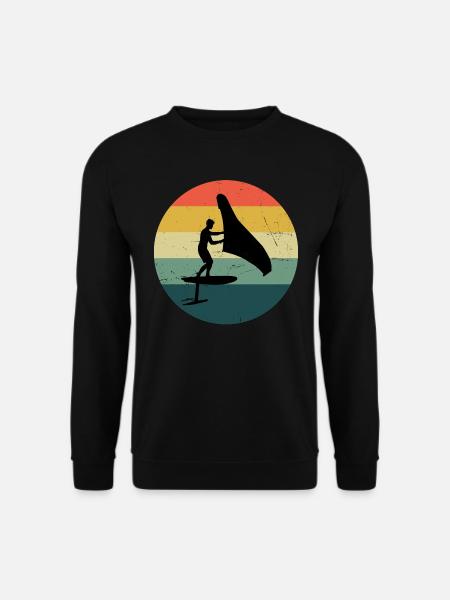 foil hydroptère femmes wingsurf wingfoil - Sweat-shirt Unisexe - noir