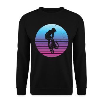 bmx boys bmx cycling ladies bike bmx bicycle - Unisex Sweatshirt - black - Front - Alina (178cm) & Michal (187cm)