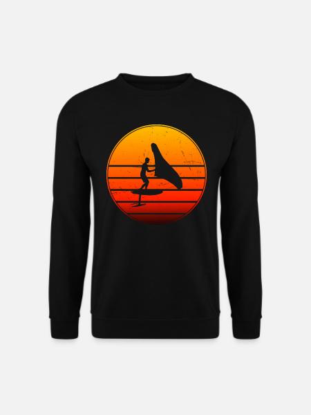 wingsurfen wingfoil foilwing Damen hydrofoil - Unisex Pullover - Schwarz