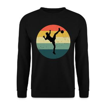 Herren Futnet Fussball Fussball Tennis Fussballten - Unisex Pullover - Schwarz - Vorne - Alina (178cm) & Michal (187cm)