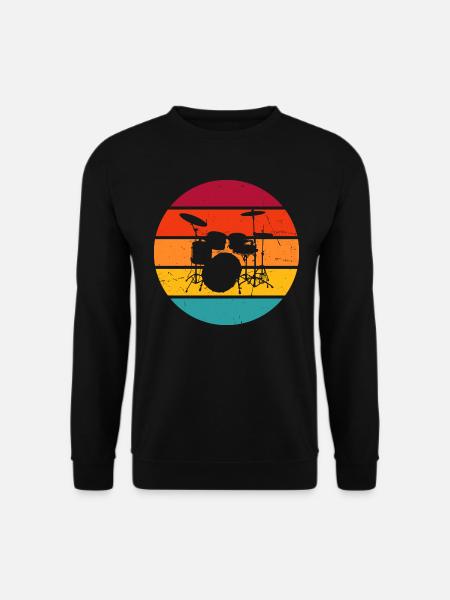 Drummer Drumming Drum Kit - Unisex Sweatshirt - black