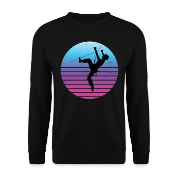Climbing Damen Klettern Climber Boulder - Unisex Pullover - Schwarz - Vorne - Alina (178cm) & Michal (187cm)