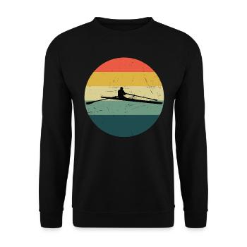 Rameurs hommes Aviron Femmes Aviron - Sweat-shirt Unisexe - noir - Devant - Alina (178cm) & Michal (187cm)