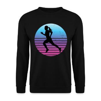Course de fond Jogging masculin Jogging - Sweat-shirt Unisexe - noir - Devant - Alina (178cm) & Michal (187cm)