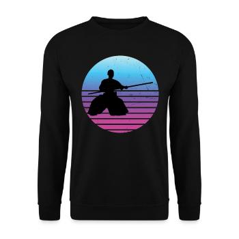 Men's Women Martial Arts Aikido Aikidoka Kampfspo - Unisex Sweatshirt - black - Front - Alina (178cm) & Michal (187cm)
