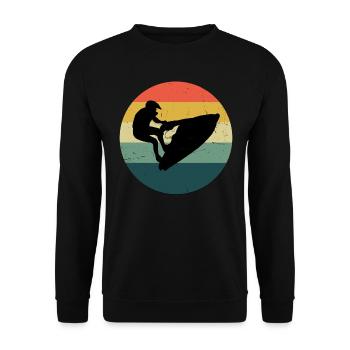 Jet Ski Men's Jetskiing Women Jetski - Unisex Sweatshirt - black - Front - Alina (178cm) & Michal (187cm)