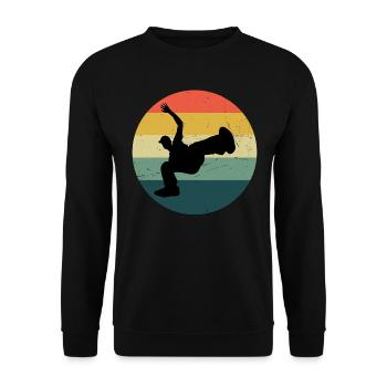 Women's Bgirl Break Dance Men's Breakdance - Unisex Sweatshirt - black - Front - Alina (178cm) & Michal (187cm)