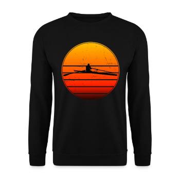 Aviron Rameur Hommes Aviron Femmes - Sweat-shirt Unisexe - noir - Devant - Alina (178cm) & Michal (187cm)