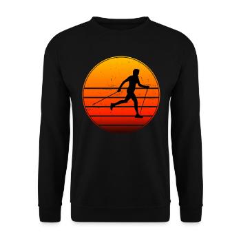 Walken Walker Herren Nordic Walking Nordic Walker - Unisex Pullover - Schwarz - Vorne - Alina (178cm) & Michal (187cm)