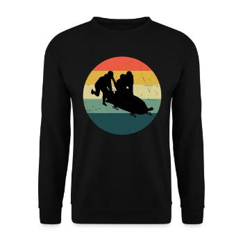 Men's Bobsleigh Run Women's Bob Bob Two-man Bob - Unisex Sweatshirt - black - Front - Alina (178cm) & Michal (187cm)