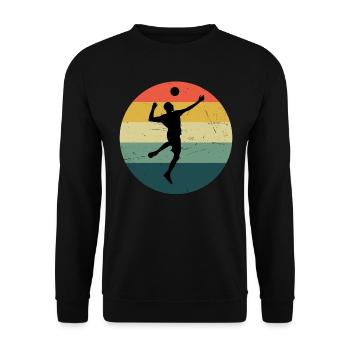 Fistball Fistball Player Fistball Homme - Sweat-shirt Unisexe - noir - Devant - Alina (178cm) & Michal (187cm)