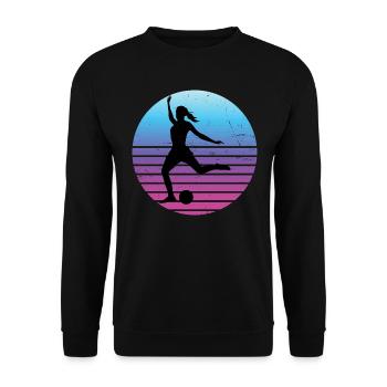 Soccer Women's Football Football Football Spie - Unisex Sweatshirt - black - Front - Alina (178cm) & Michal (187cm)