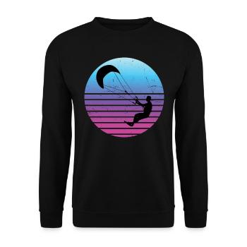 Kite Women Kitesurfing Men Kitesurfing Kitesurfer - Unisex Sweatshirt - black - Front - Alina (178cm) & Michal (187cm)