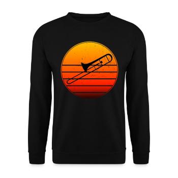 Trombonist Trombone Women Trombonists Men - Unisex Sweatshirt - black - Front - Alina (178cm) & Michal (187cm)