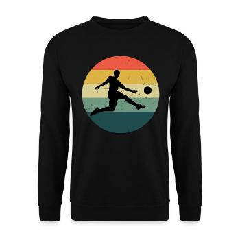 Women's Soccer Football Football Game Football Games - Unisex Sweatshirt - black - Front - Alina (178cm) & Michal (187cm)