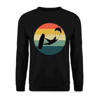 Kiten Kitesurfing Kitesurfen Kite Kitesurf - Sweat-shirt Unisexe - noir - Devant - Alina (178cm) & Michal (187cm)