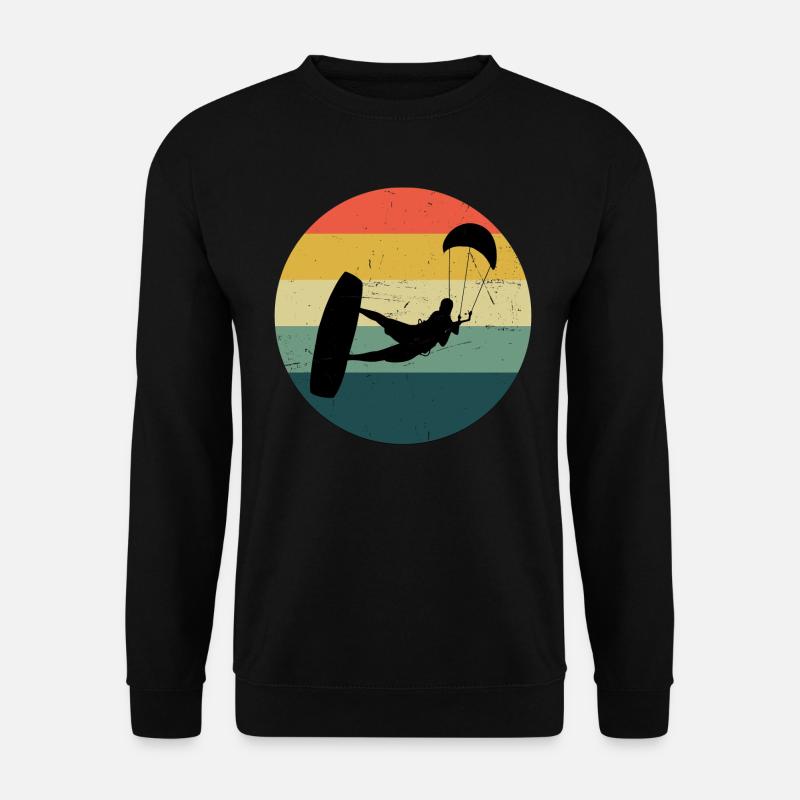 Kiten Kitesurfing Kitesurfen Kite Kitesurf - Unisex Pullover - Schwarz