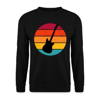 E-gitarre electronic guitar Damen akustische gitar - Unisex Pullover - Schwarz - Vorne - Alina (178cm) & Michal (187cm)