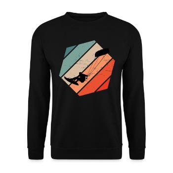 Kitesurf Kitesurfer Kitesurfer Femmes - Sweat-shirt Unisexe - noir - Devant - Alina (178cm) & Michal (187cm)