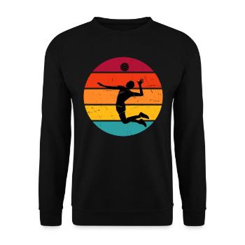 Volleyball Volleyball Volley Hommes - Sweat-shirt Unisexe - noir - Devant - Alina (178cm) & Michal (187cm)