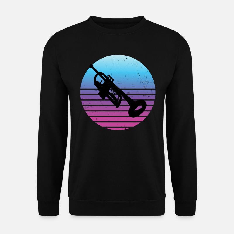 Trumpet Herren Damen Trompete Trompeter Jazz Tromp - Unisex Pullover - Schwarz