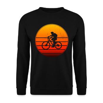 VTT VTT Cyclisme VTT Hommes VTT - Sweat-shirt Unisexe - noir - Devant - Alina (178cm) & Michal (187cm)