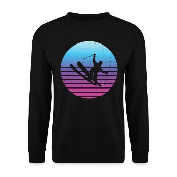 Ski Jumping Freestyle Ski Herren Slopestyle - Unisex Pullover - Schwarz - Vorne - Alina (178cm) & Michal (187cm)