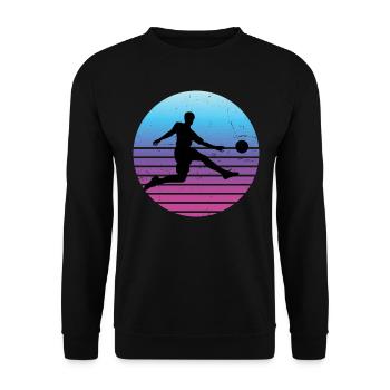 Football Men's Football Game Football Football Spi - Unisex Sweatshirt - black - Front - Alina (178cm) & Michal (187cm)