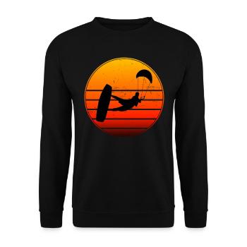 Women Kitesurfer Kitesurfing Kitesurfing Kitesurfing - Unisex Sweatshirt - black - Front - Alina (178cm) & Michal (187cm)