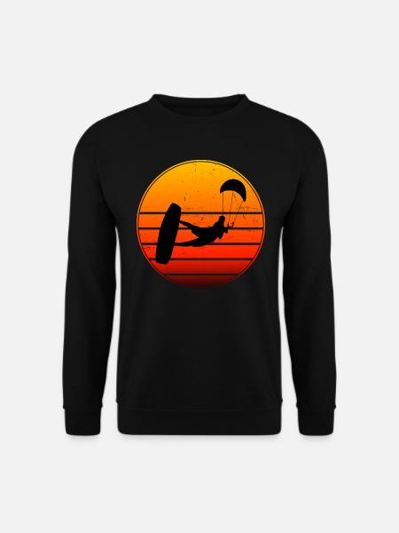 Damen Kitesurfer Kitesurf Kitesurfen Kitesurfing - Unisex Pullover - Schwarz