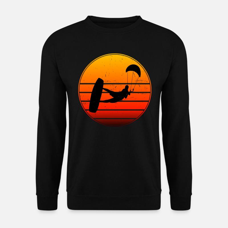 Damen Kitesurfer Kitesurf Kitesurfen Kitesurfing - Unisex Pullover - Schwarz
