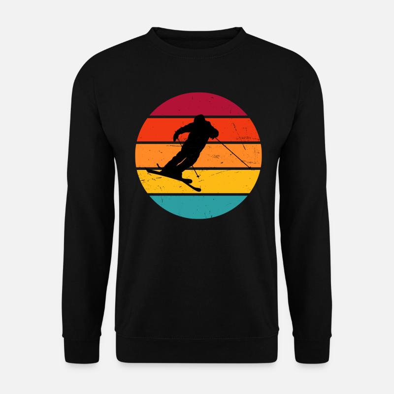 Ski Jumping Damen Ski Freestyle Slopestyle - Unisex Pullover - Schwarz