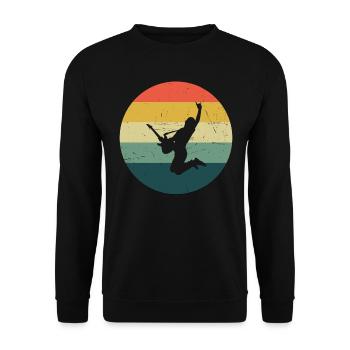 Femmes Hommes Guitare classique guitare acoustique gi - Sweat-shirt Unisexe - noir - Devant - Alina (178cm) & Michal (187cm)