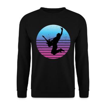 guitare classique Guitare Guitare Homme - Sweat-shirt Unisexe - noir - Devant - Alina (178cm) & Michal (187cm)