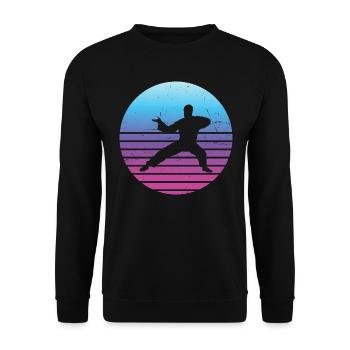 Wushu Men's Martial Arts Women Kungfu Kung Fu - Unisex Sweatshirt - black - Front - Alina (178cm) & Michal (187cm)