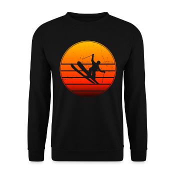 Slopestyle Ski Hommes Saut à ski acrobatique - Sweat-shirt Unisexe - noir - Devant - Alina (178cm) & Michal (187cm)