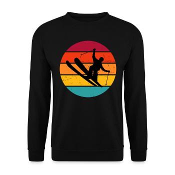 Ski Jumping Ski Freestyle Slopestyle Damen - Unisex Pullover - Schwarz - Vorne - Alina (178cm) & Michal (187cm)